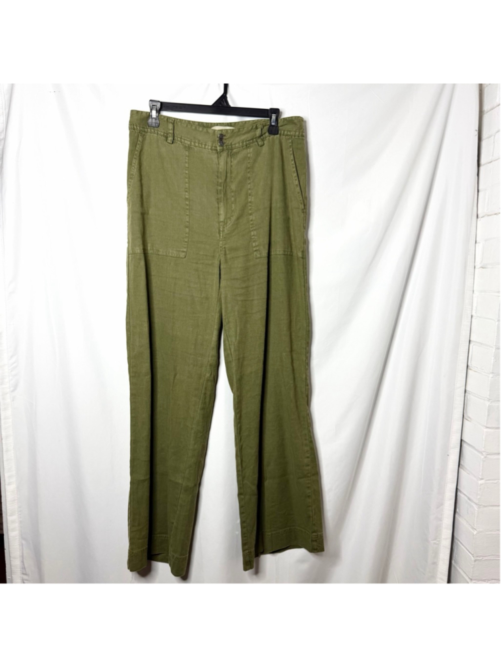 Women's Sundance Olive Green Wide Leg Pants Size 10